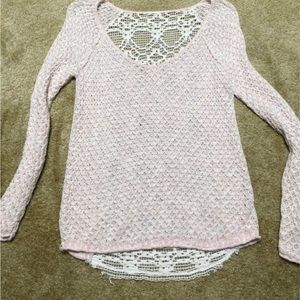 Ladies lacey swester